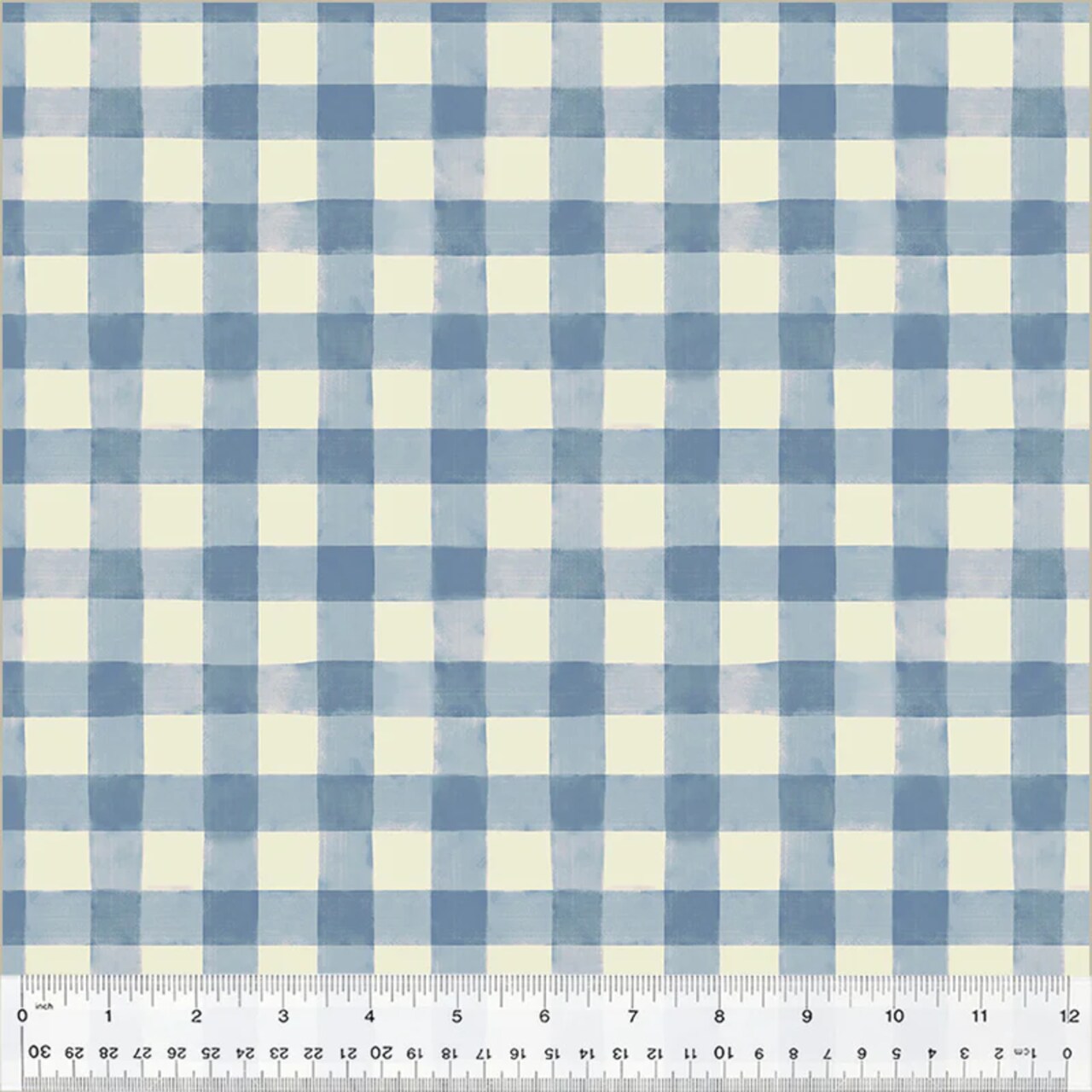 Fabric Windham Cornflower Picnic Plaid Highland Hooves by the Quarter Yard 54463-8